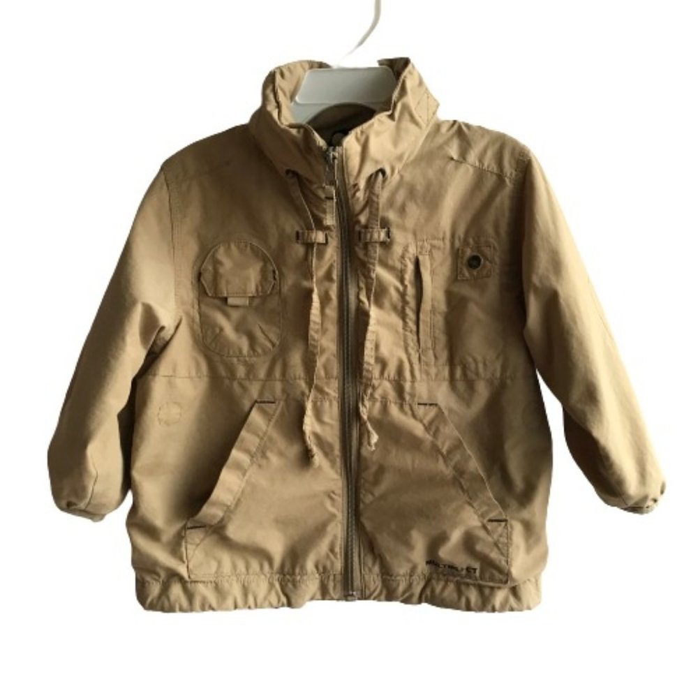 Beige Lightweight Windbreaker Hood Jacket  Kid 24M